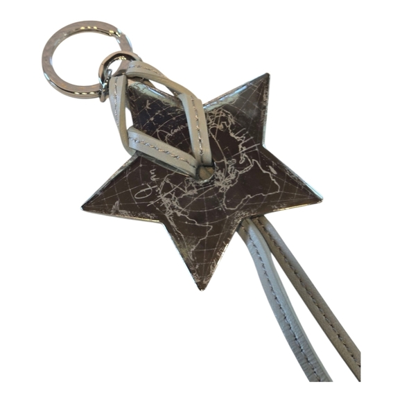 Christian Dior Silvertone Star Bag Charm Key Chain - Picture 2 of 5